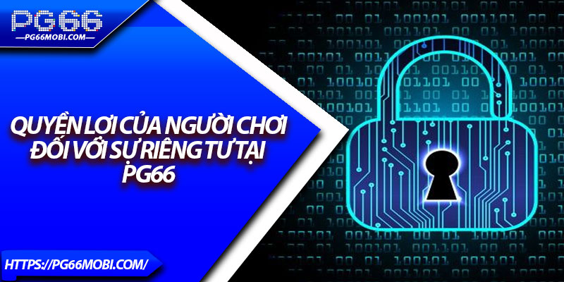 Quyền Riêng Tư - Đặt An Toàn Người Dùng Lên Hàng Đầu 3 Quyền lợi của người chơi đối với Sự riêng tư tại PG66
